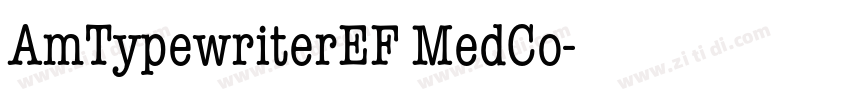 AmTypewriterEF MedCo字体转换
